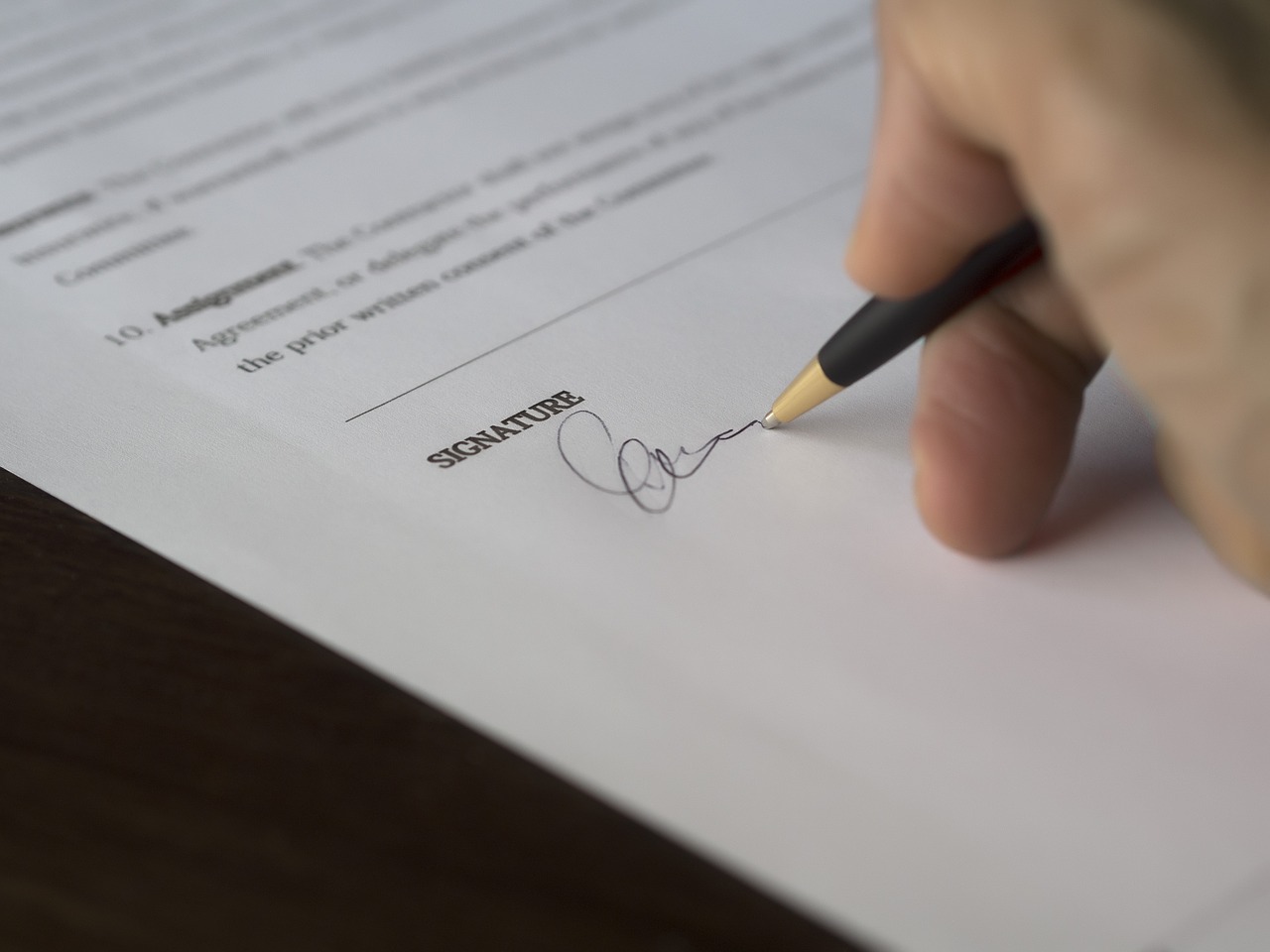 Podpis zmluvy o pôžičke 2018